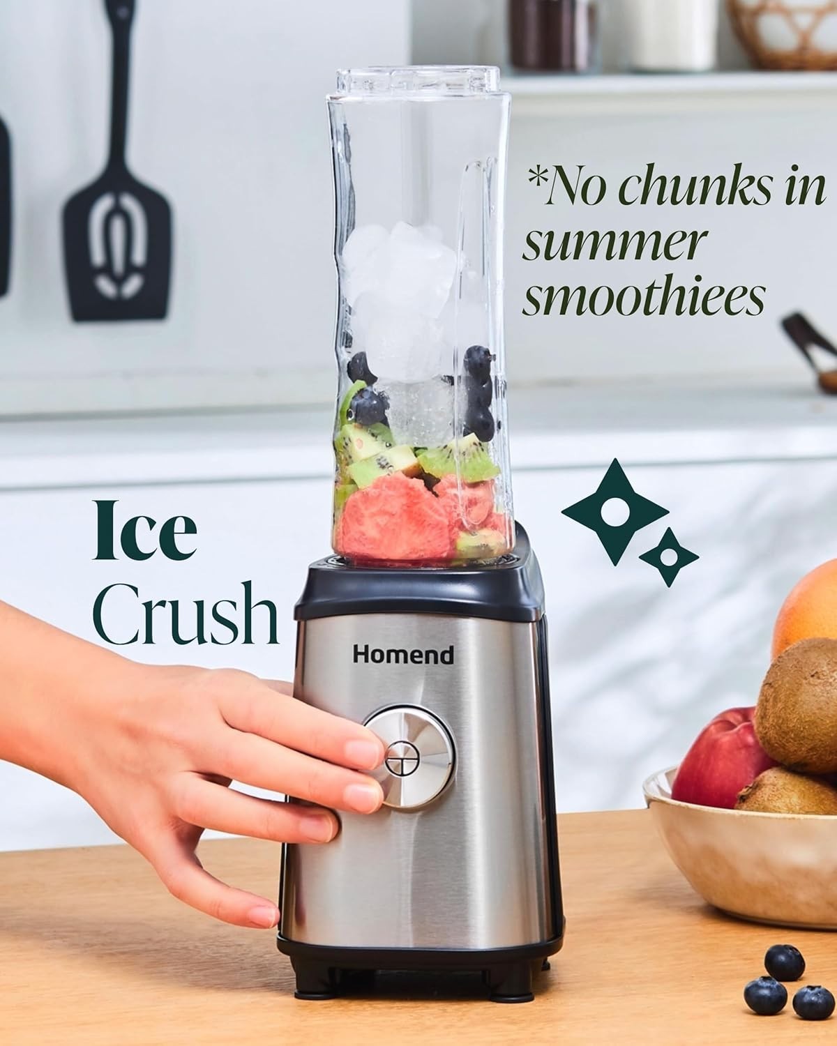 Powerful 350W Personal Blender with 2 BPA-Free Bottles | Smoothies & Shakes