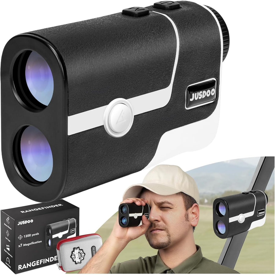 Golf Rangefinder 1200 Yards Slope Laser Flag Lock Vibration Rechargeable