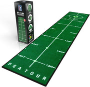 Indoor Golf Putting Mat 6ft Training Green Alignment Guides Home Practice