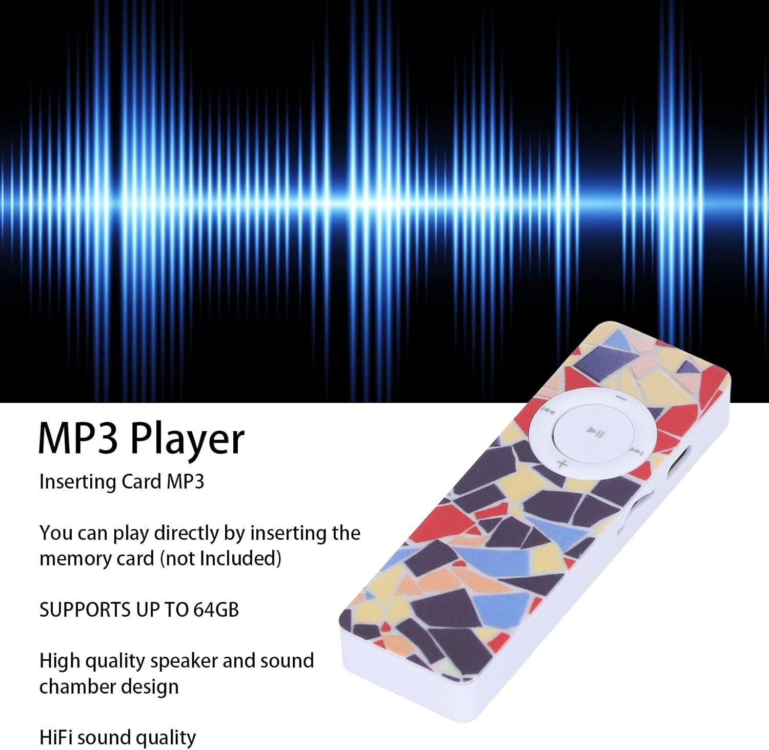 64GB Portable MP3 Built-in Speaker Expandable FM