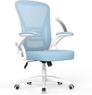 Ergonomic Office Chair Mesh Back Flip-Up Arms Adjustable Swivel Home Desk Seat