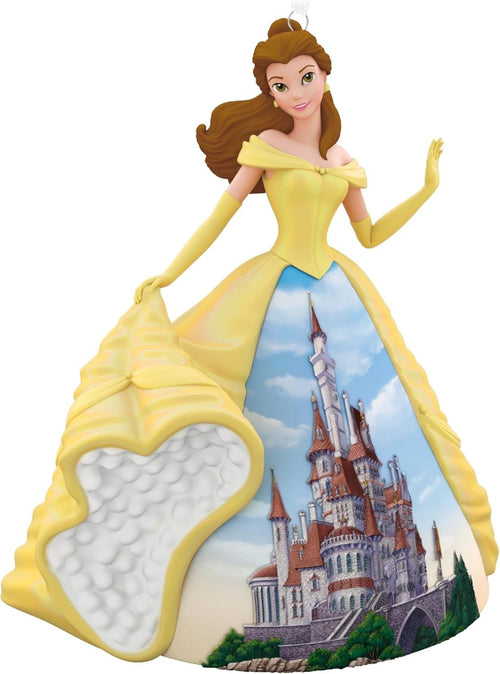 Disney Princess Belle Ornament Beauty & Castle Hanging Figure Gift Decor