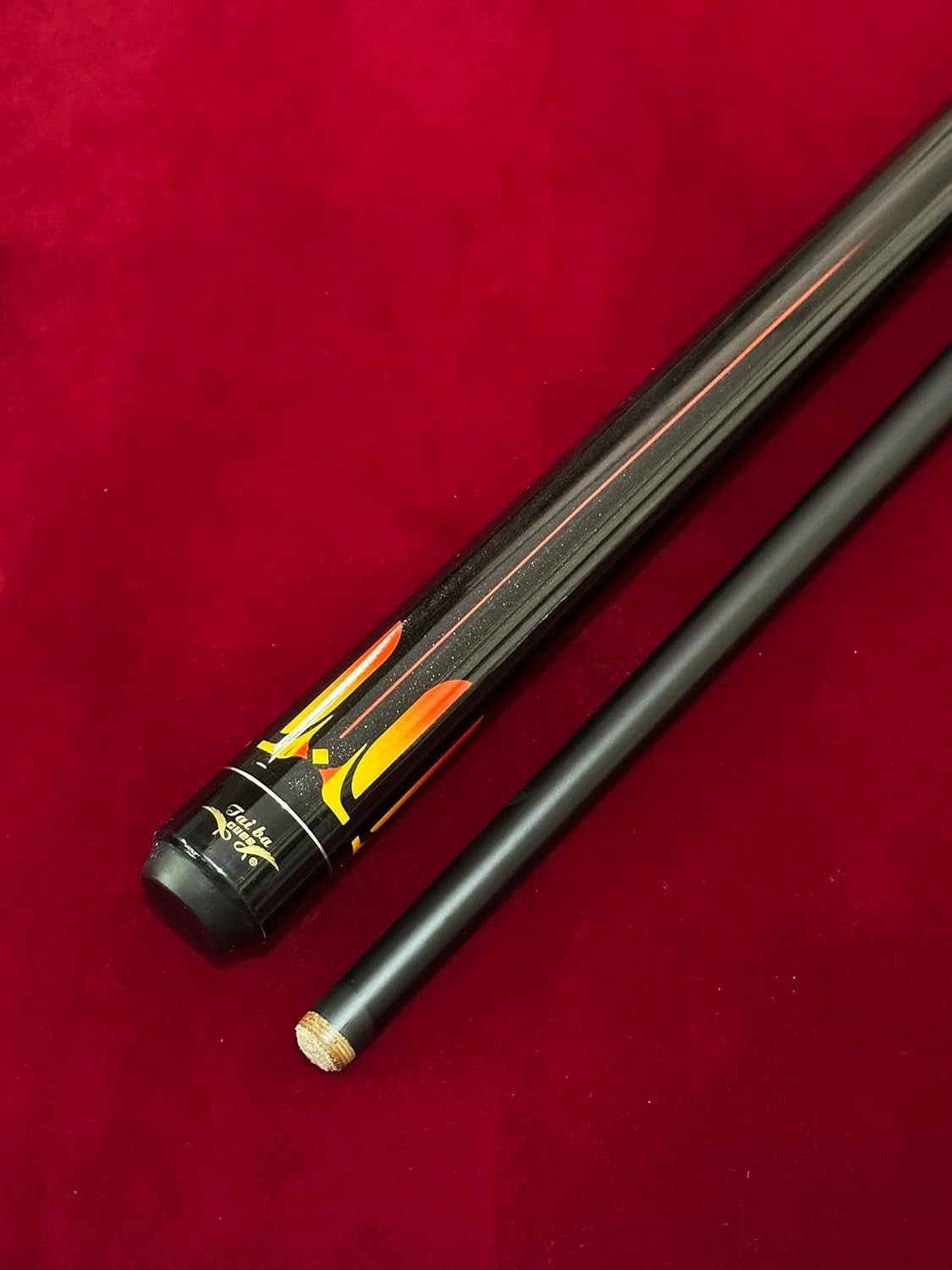 48in Junior Pool Cue Maple Carbon Fiber 13mm Tip 2pc Kids Stick