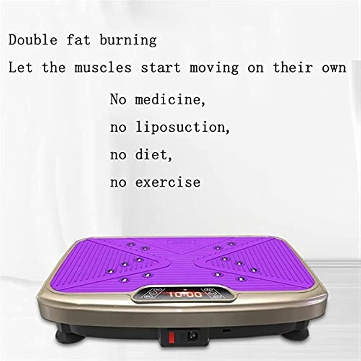 400W Vibration Plate Exercise Machine 99 Levels Remote 400lb