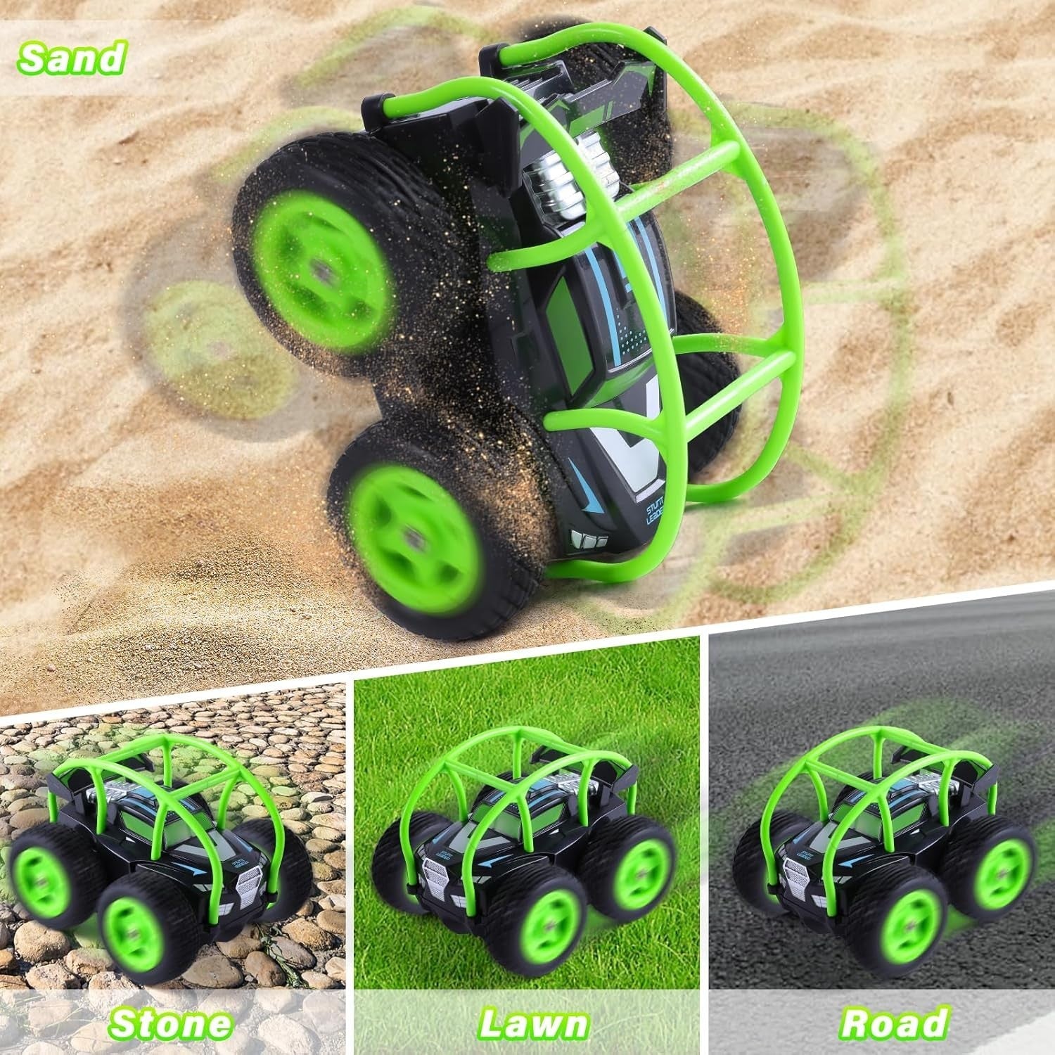 Mini 360° Flip Stunt RC Car 2.4GHz – Rechargeable Remote Control Toy for Kids 3+