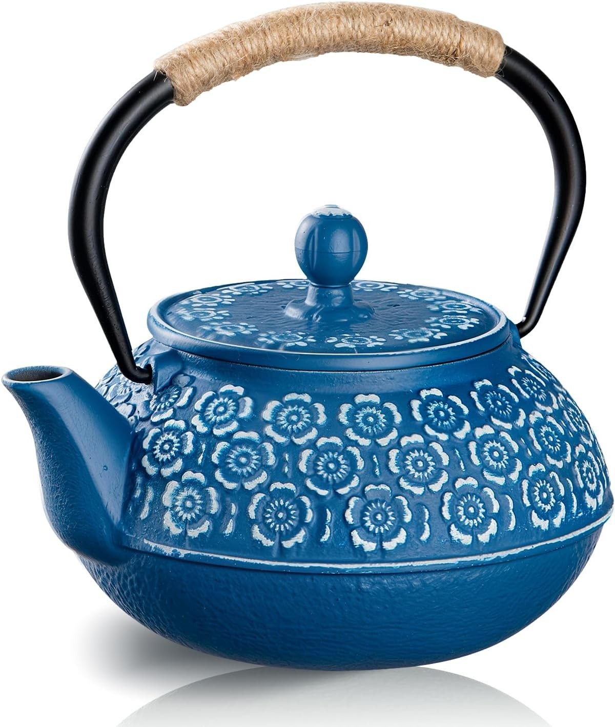 Japanese Cast Iron Tetsubin Tea Kettle 900ml Teapot Infuser Stovetop