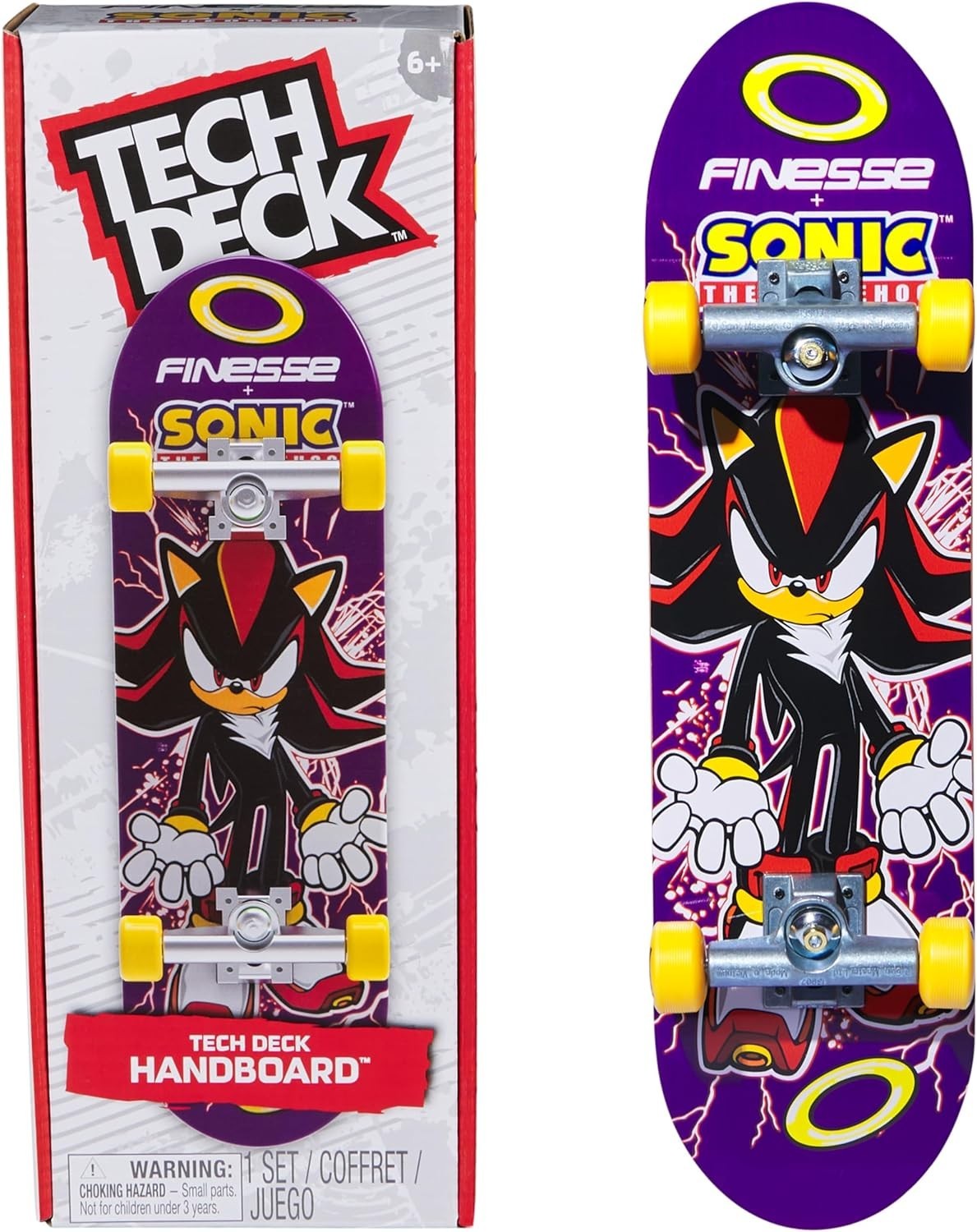 Sonic Handboard Mini Skate Toy Large Pro Style Fingerboard Tricks 27cm