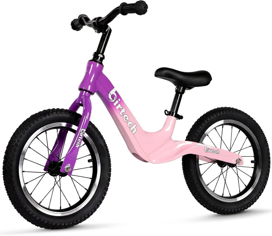 14 Inch Balance Bike Kids Air Tire Training Bicycle Adjustable Age 3-6