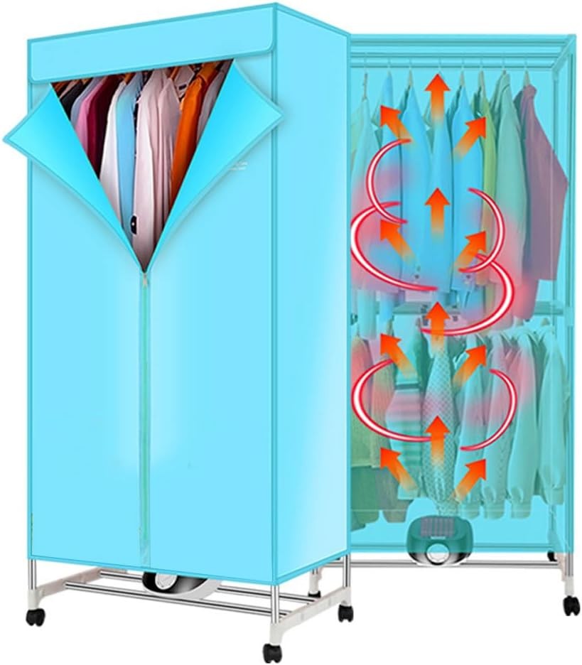 Portable Electric Clothes Dryer 15kg Warm Air Wardrobe 2 Tier 1000W