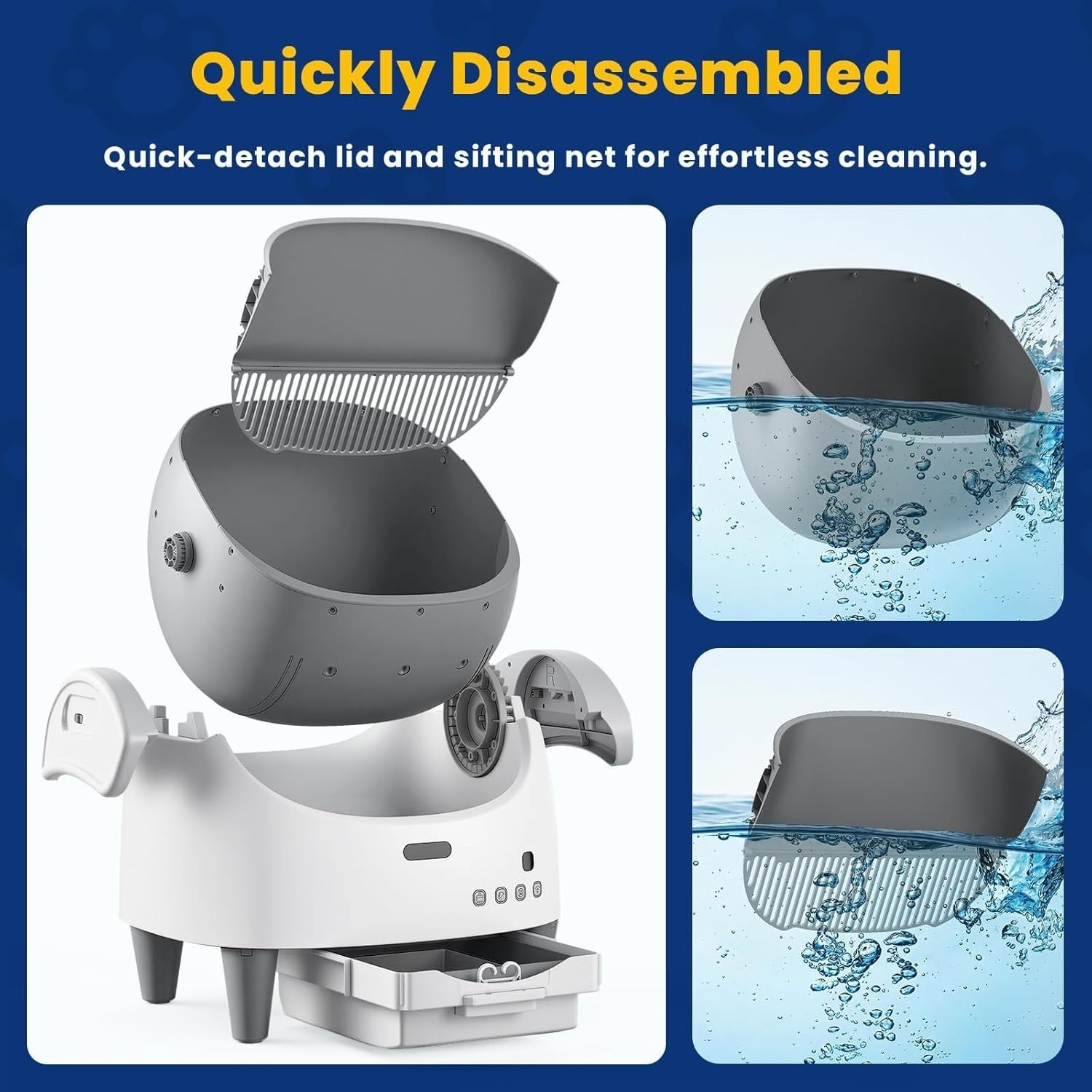 Smart Automatic Cat Toilet XXL App Controlled Odour Free Cleaner
