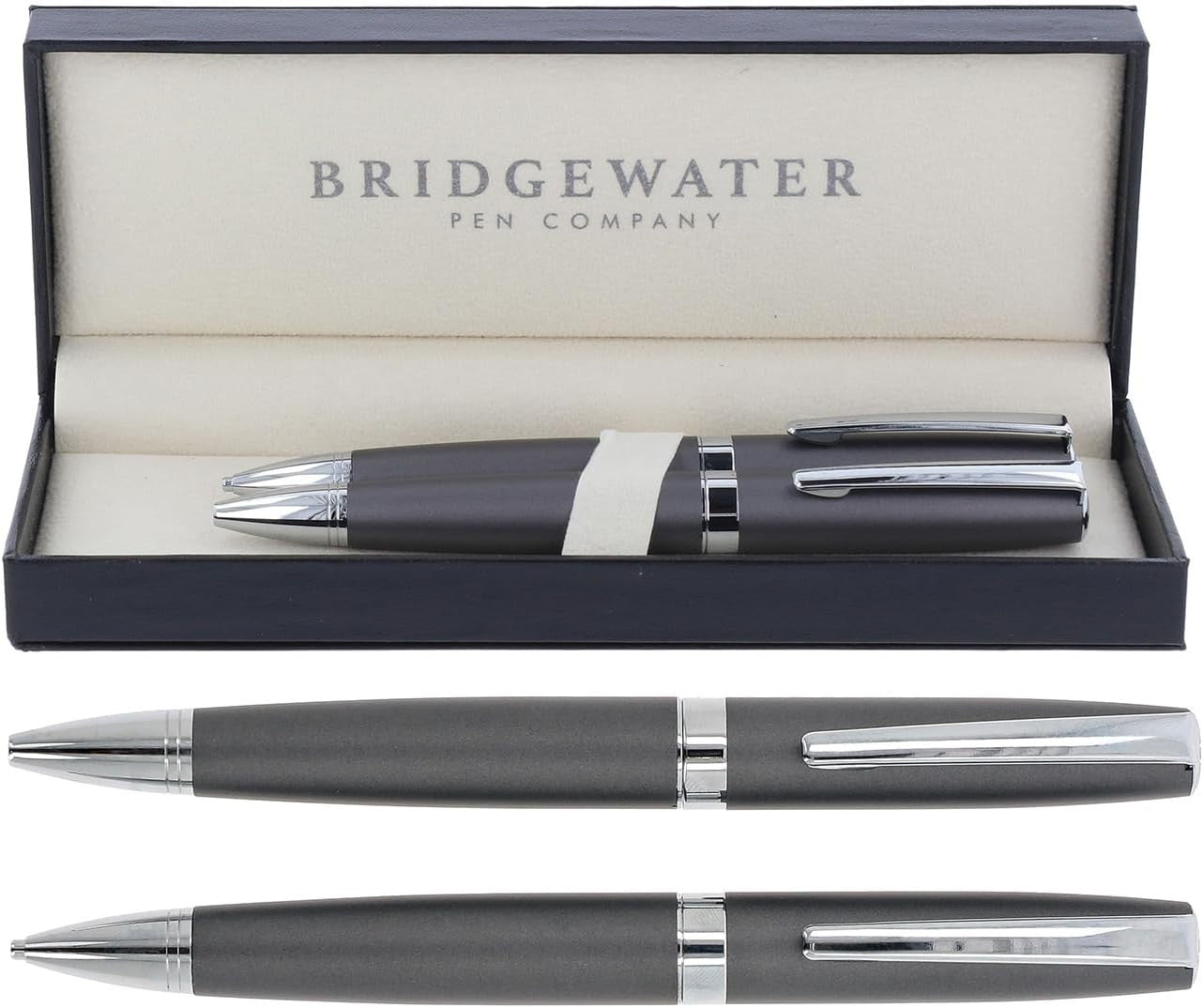 Executive Ballpoint Pen & Mechanical Pencil Gift Set Grey
