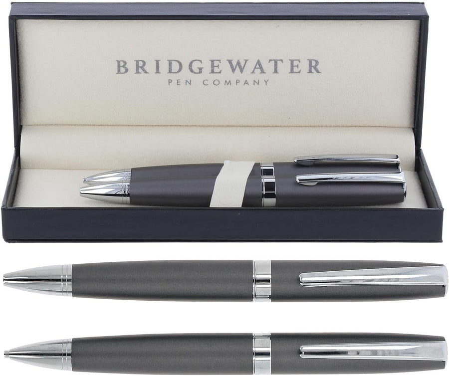 Executive Ballpoint Pen & Mechanical Pencil Gift Set Grey