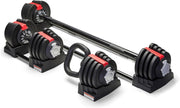 3-in-1 Adjustable Smart Weight Set 2–19kg Dial Barbell Dumbbell Kettlebell