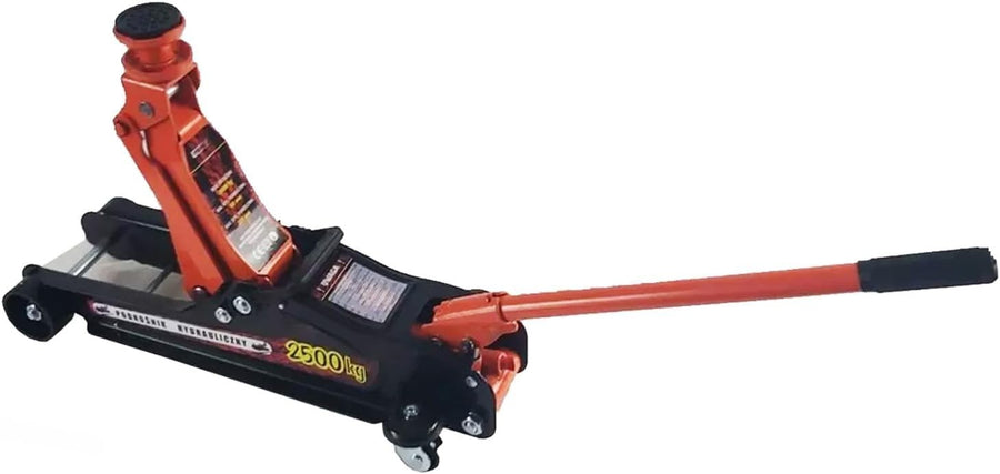 2.5 Ton Low Profile Trolley Jack Heavy Duty 80–380mm Car Lift w/ Easy Move Wheel