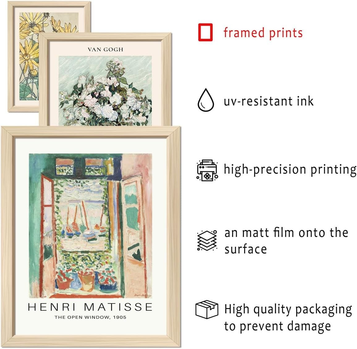16pc Framed Sage Green Gallery Wall Art Set Boho Prints 12x15"