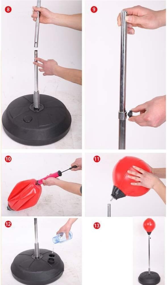 Kids Freestanding Boxing Punch Bag 4FT Adjustable Height Gloves Set