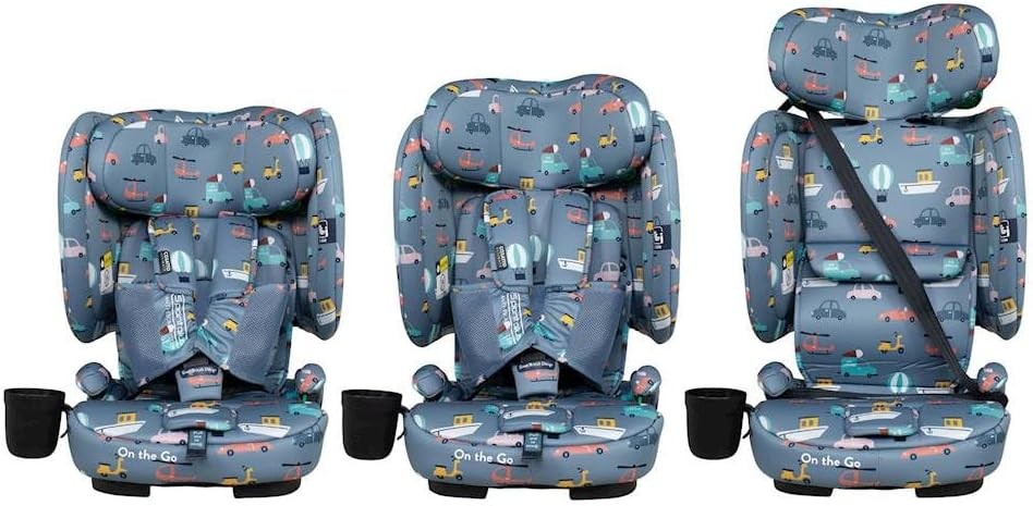 Foldable ISOFIX Child Car Seat 76–150cm Portable Travel Lightweight