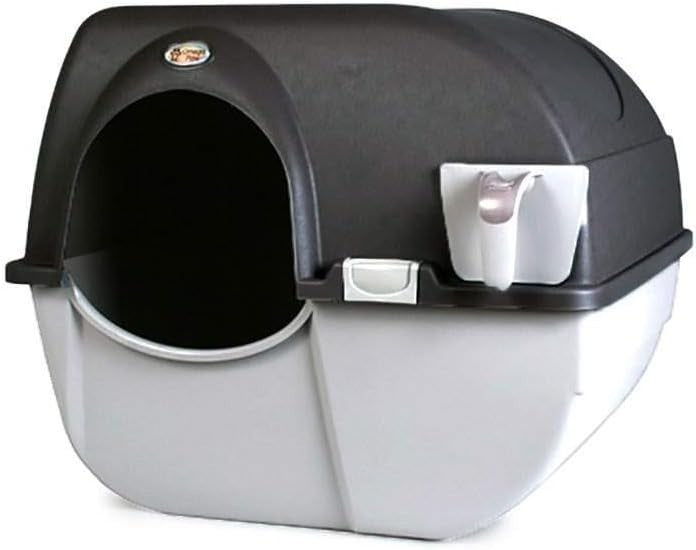Self Cleaning Cat Litter Box Roll n Clean No Scoop Pull Out Tray