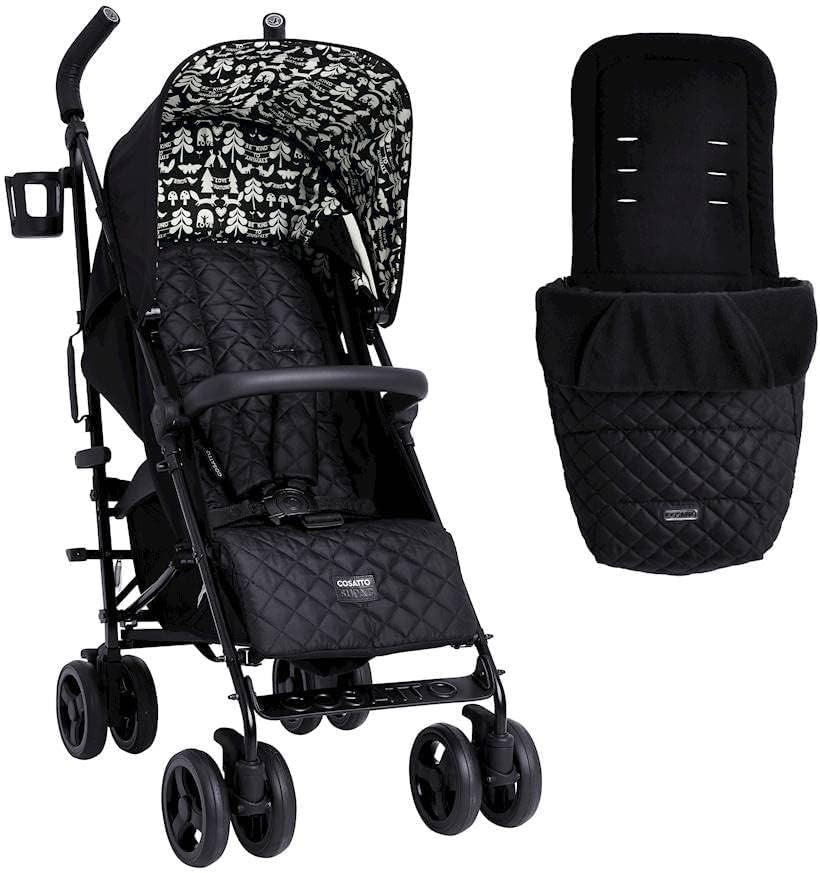 Slim Fold Pushchair for Newborns to 25kg, All-Weather Set, Easy Carry