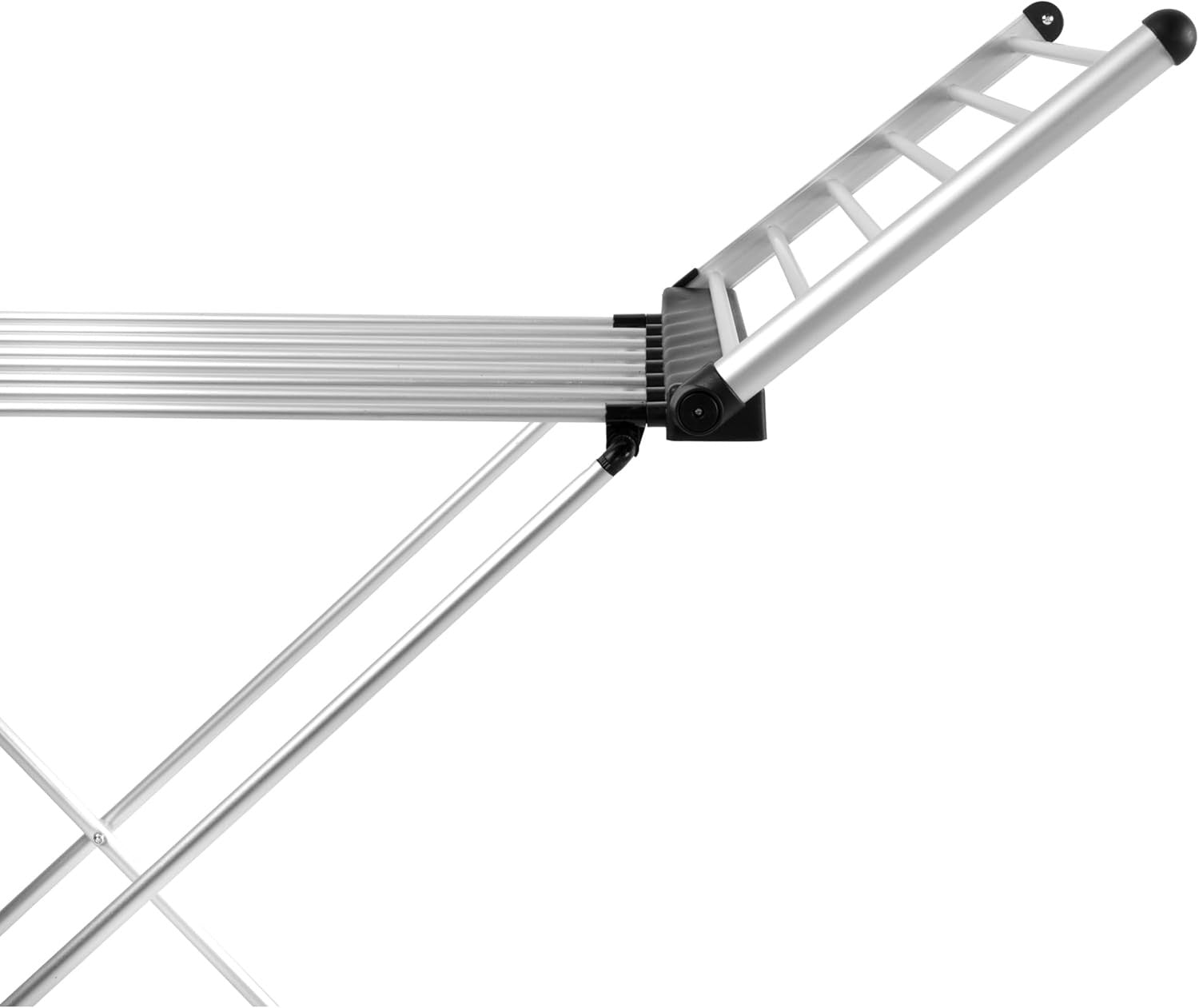 Electric Heated Clothes Airer with Wings Foldable 15kg Fast Indoor Drying