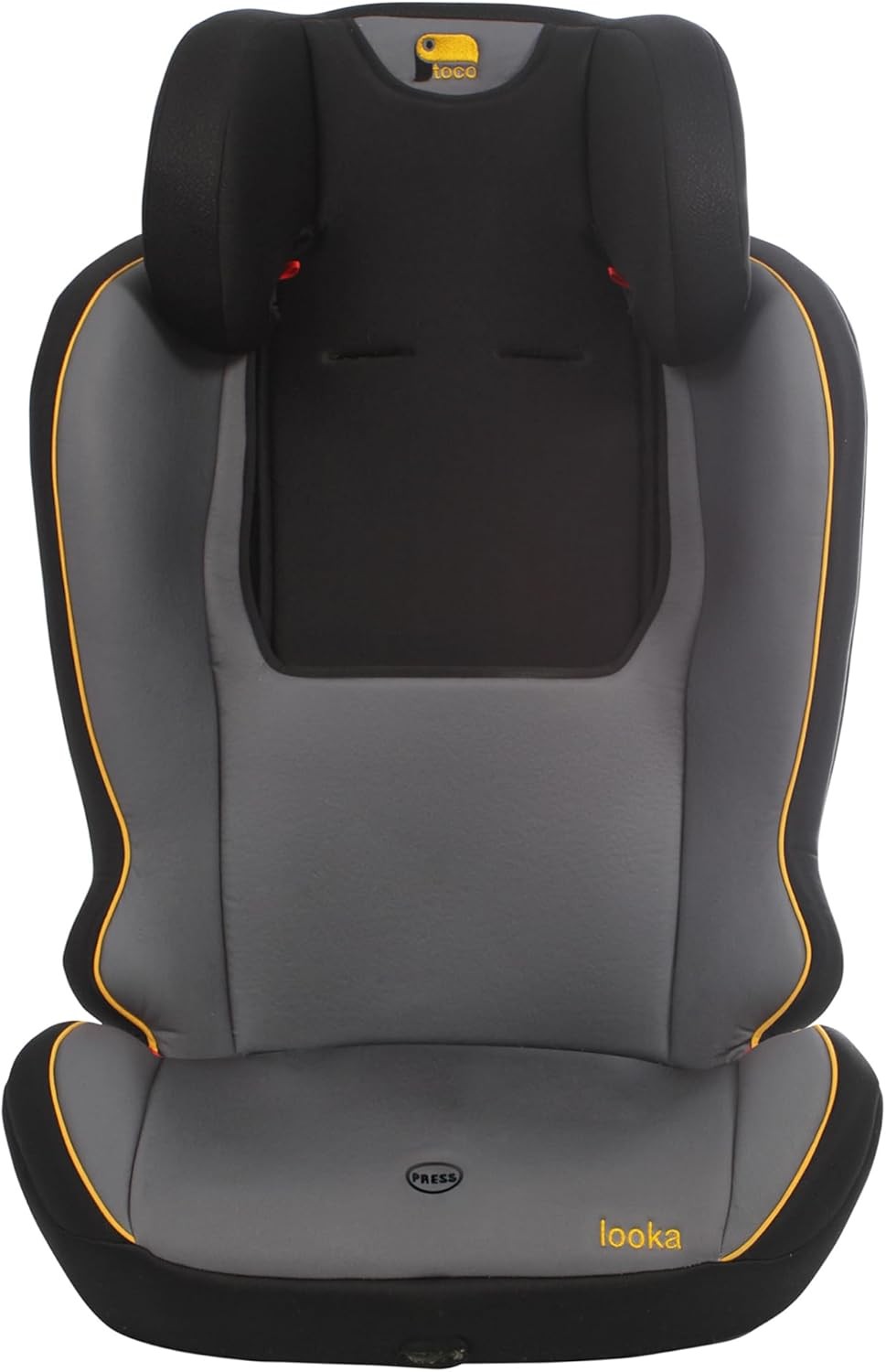 ISOFIX Child Car Seat Group 1 2 3 9–36kg High Back Booster Black Grey