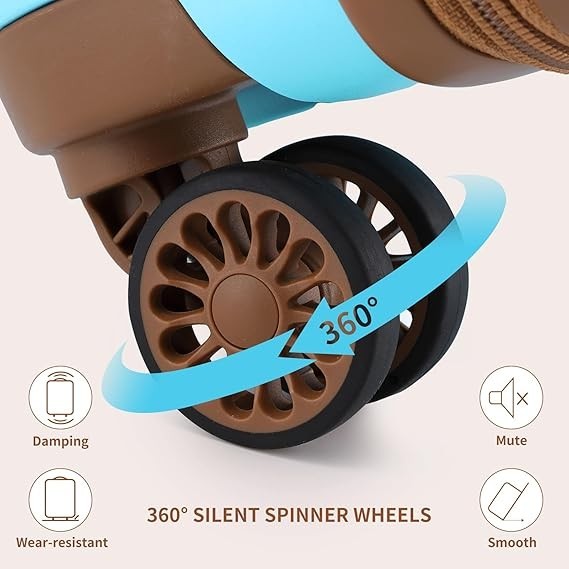 Compact Hard Shell Travel Suitcase 24 Inch PP Spinner Wheels TSA Lock