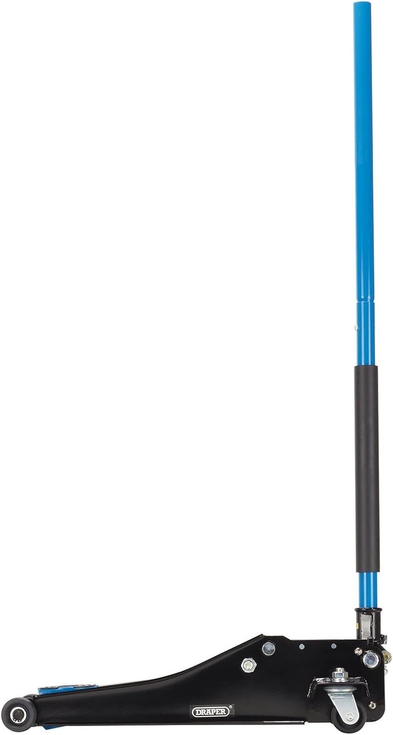 2.25 Ton Low Profile Trolley Jack Twin Piston Fast Lift 75–505mm Blue Heavy Duty