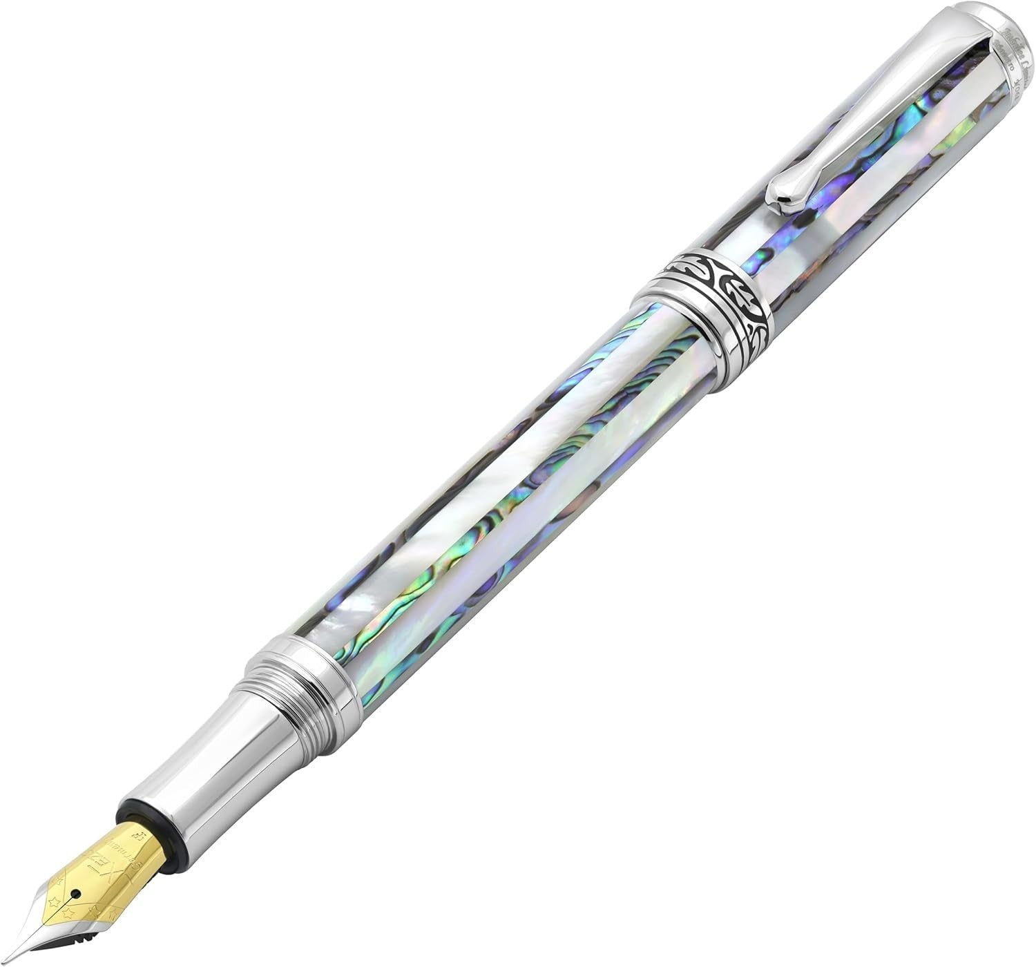 Limited Edition Fine Fountain Pen Abalone White Mother of Pearl