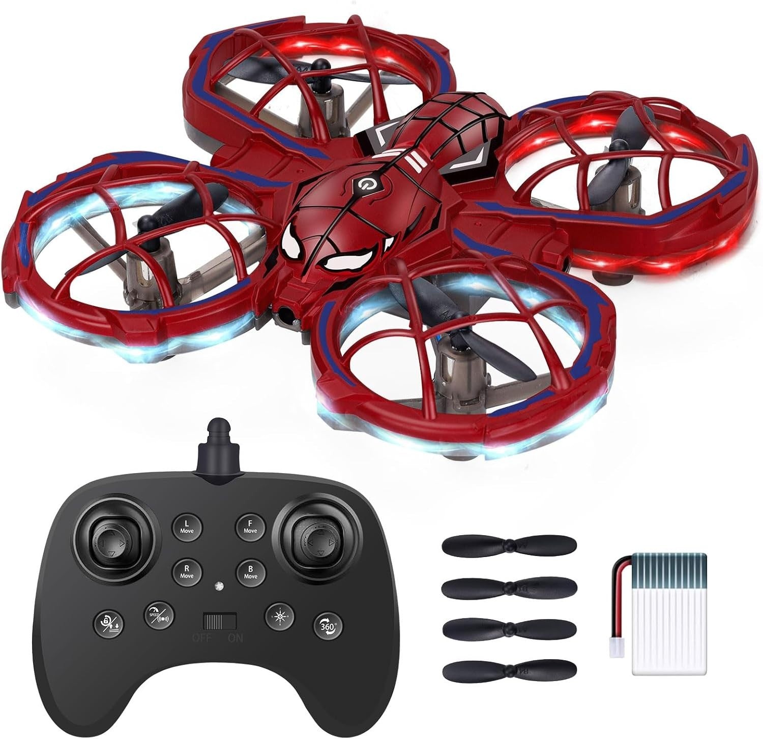 Mini Drone RC Quadcopter for Kids 3D Flip Altitude Hold 30min Flight Gift 6-14
