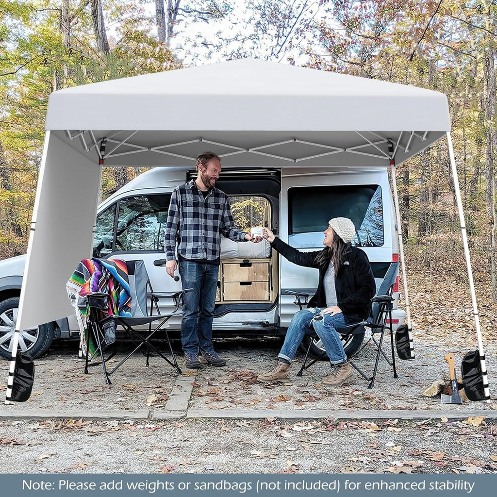 3x3M White Pop-Up Gazebo Canopy UPF50+ Sunshade Outdoor Party Tent