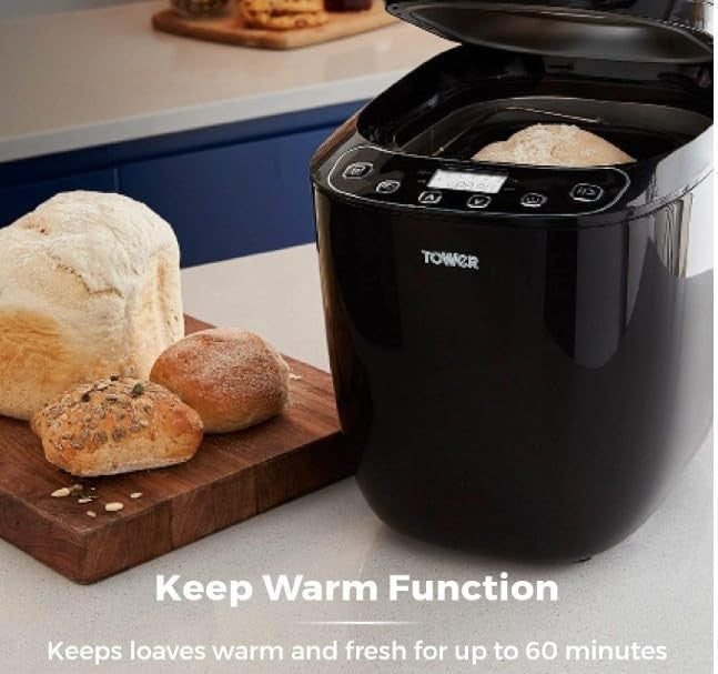 2LB Digital Bread Maker 12 Programs Fast Bake Gluten-Free Non-Stick