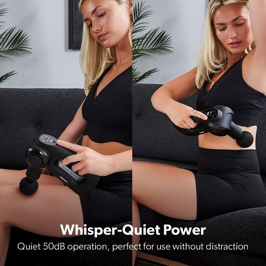Deep Tissue Massage Gun Adjustable Angles Muscle Massager Pain Relief Recovery