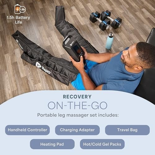Sequential Leg Compression Boots for Athletes Recovery Heat Therapy