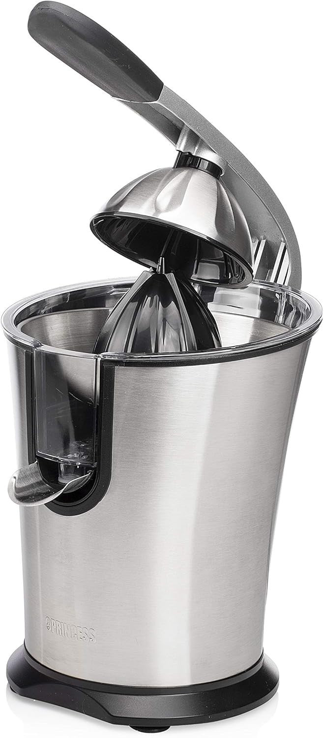 Electric Citrus Press Lever Juicer Stainless Steel Quiet Motor Drip Stop