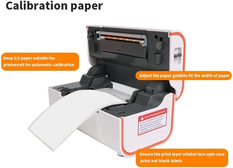 Portable 4x6 Thermal Shipping Label Printer Bluetooth/USB – White