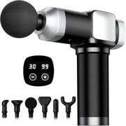 Deep Tissue Massage Gun Percussion Muscle Relief 30 Speeds 6 Heads Quiet