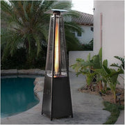 Outdoor Patio Heater 48000 BTU Propane Pyramid Tower Stainless Steel Garden