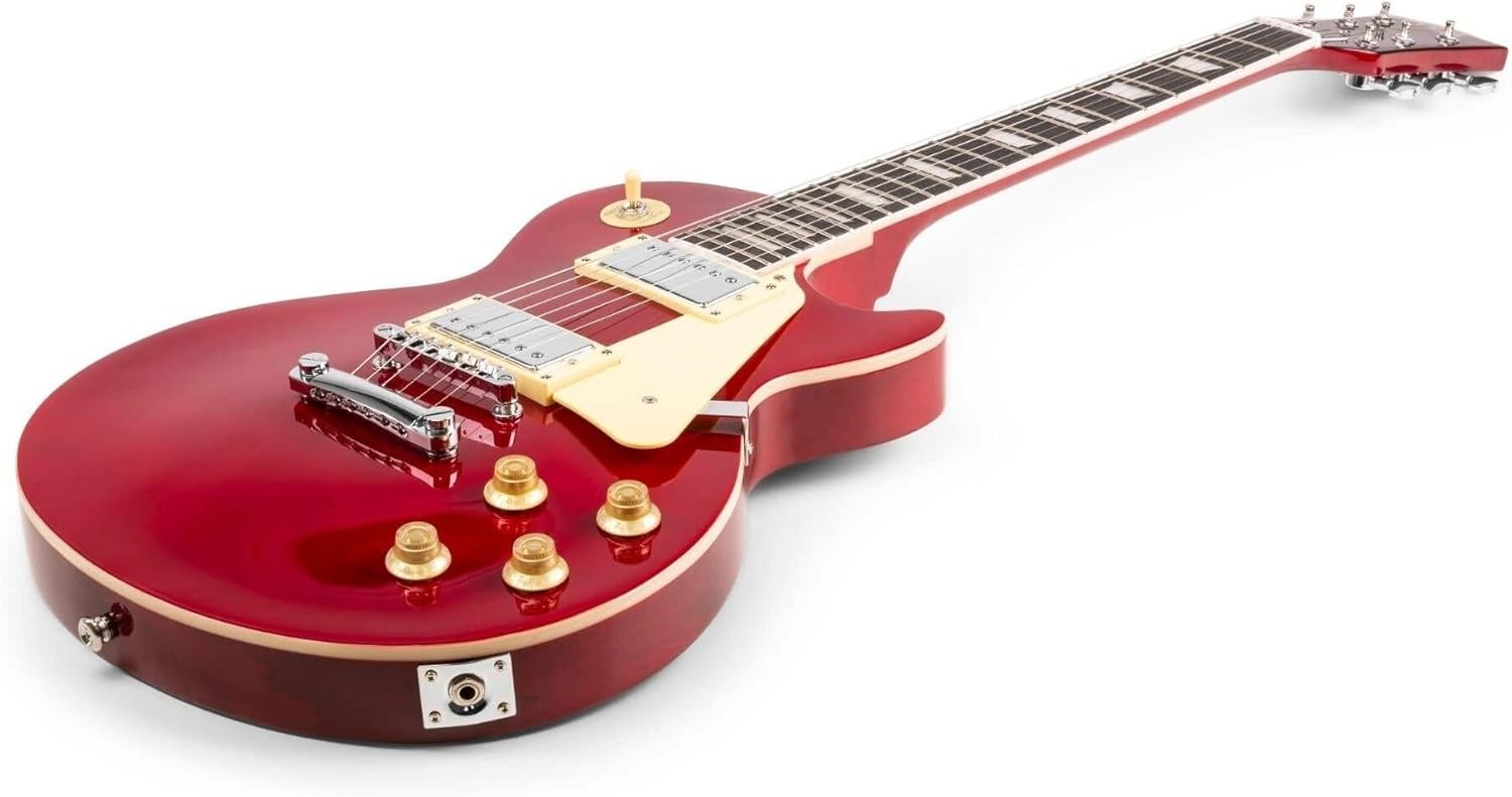 SC Style Electric Guitar Starter Kit 40W Amp Dark Red