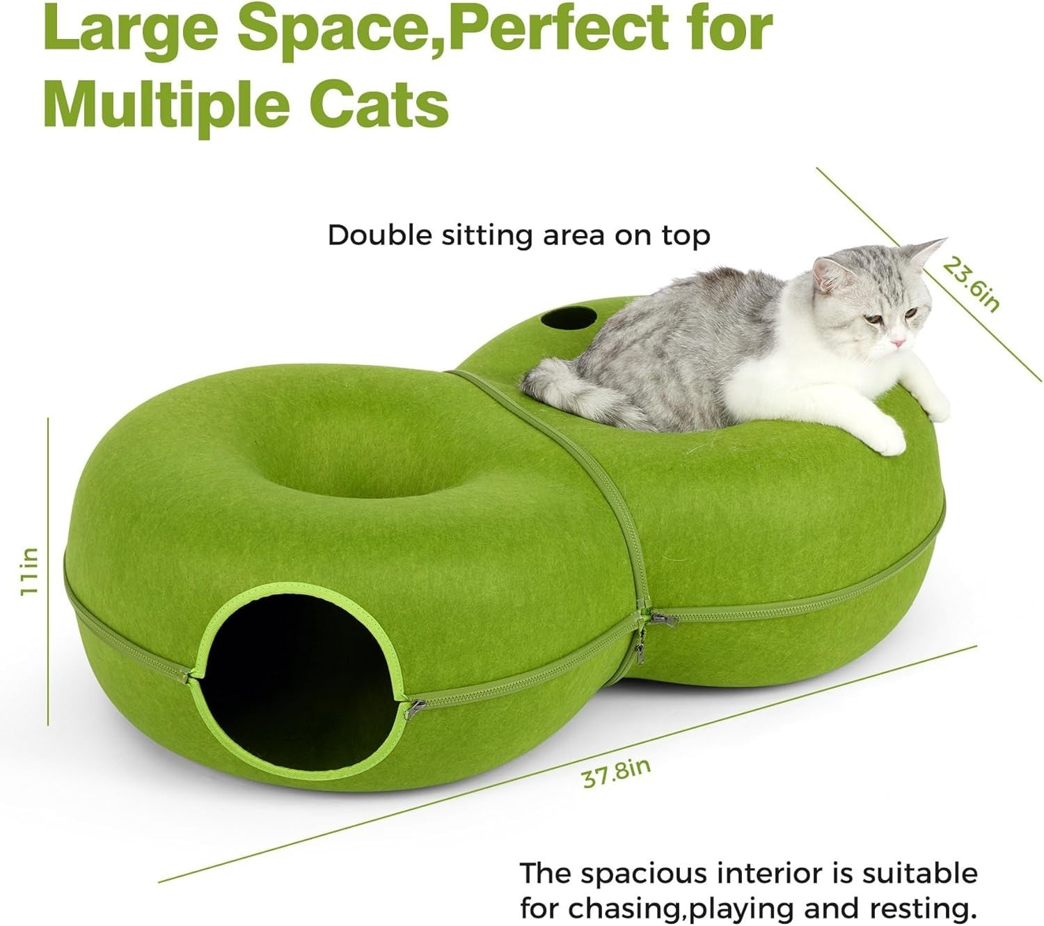 Cordless Foldable Cat Window Perch Hammock w Suction Cups 40lb