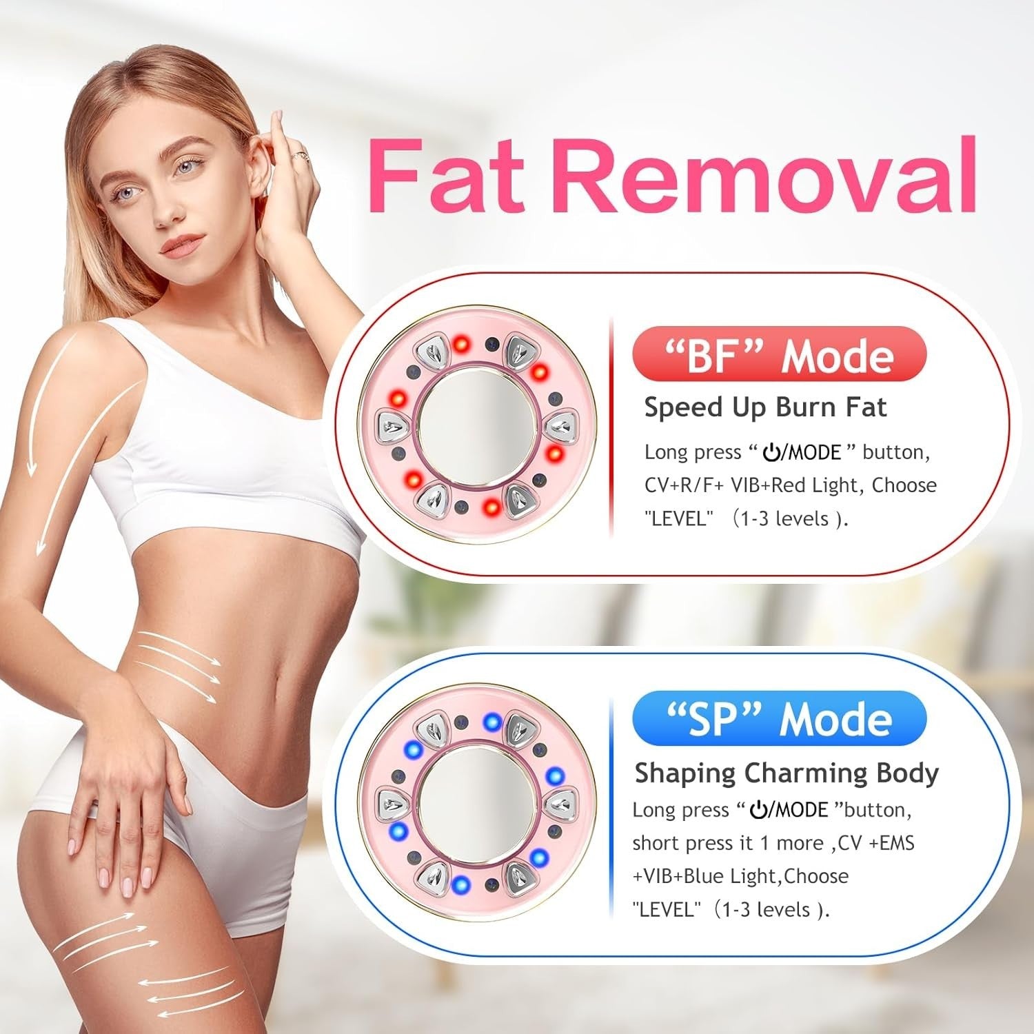 Cellulite Massager Body Sculpting Cavitation Slimming EMS RF Device