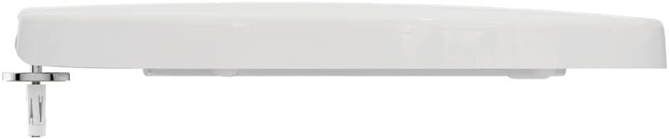 Concept Round Wrapover Toilet Seat White Gloss Soft Close Stainless Hinges
