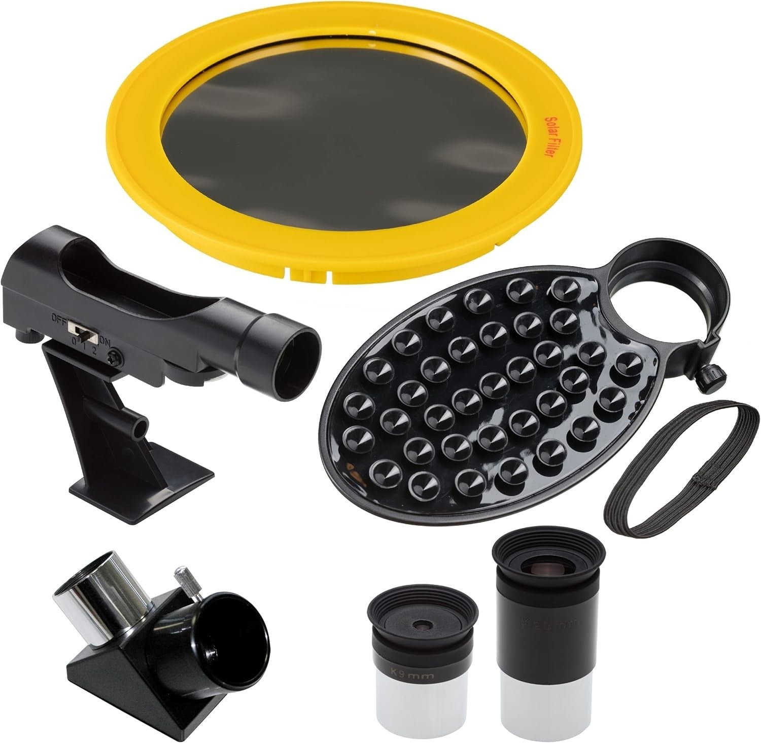 White 70/700 Az Telescope Manual Focus 35–140x Tripod Phone Adapter