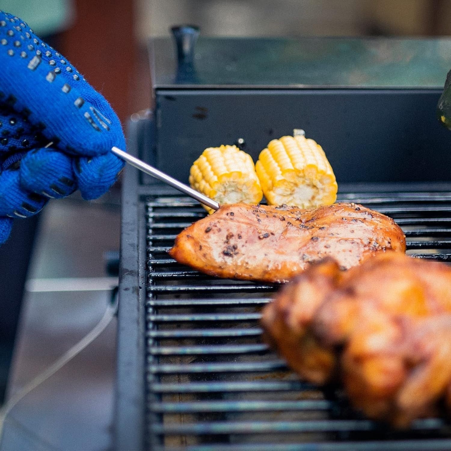 Portable Pellet Smoker BBQ Grill 8-in-1 Digital Temp Control Meat Probe