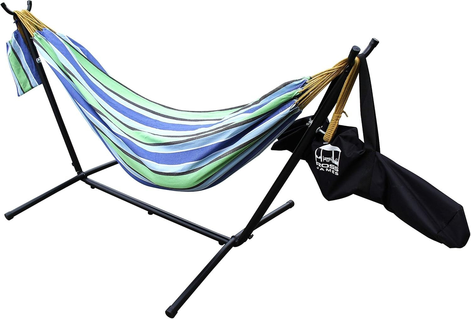 Double Cotton Hammock with Stand | 2 Person 200kg Capacity | Portable