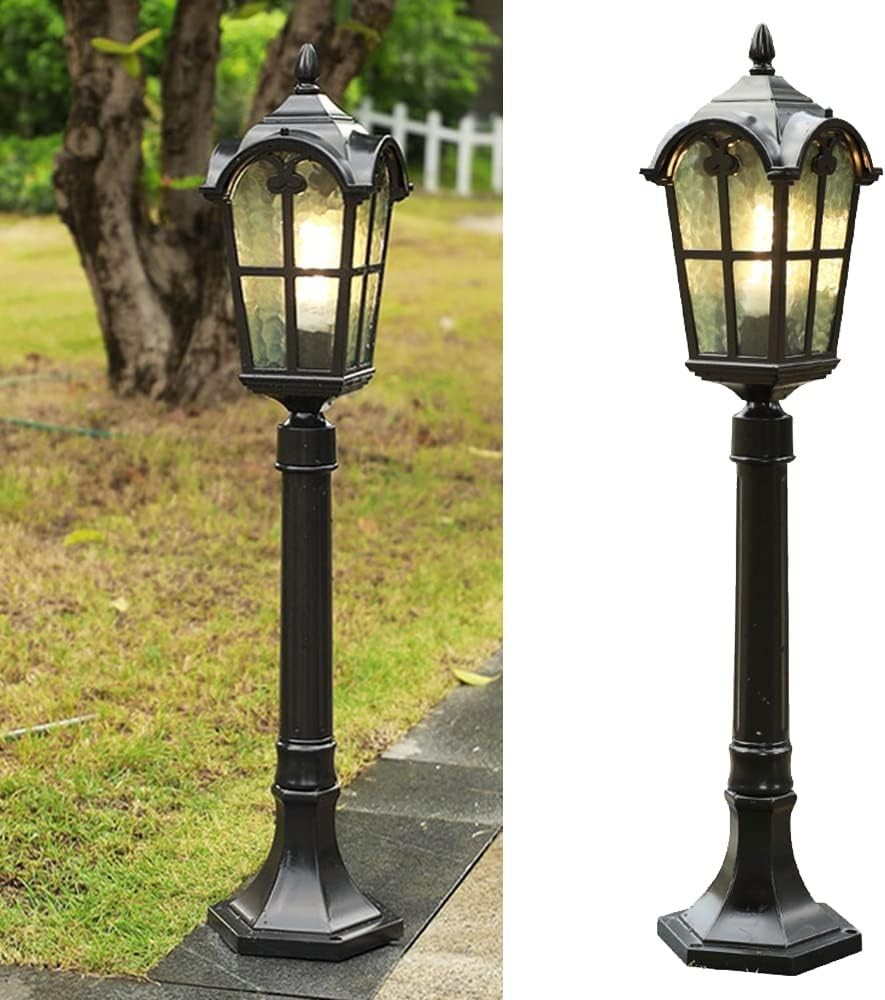 Outdoor Post Light Retro Garden Path Lantern IP55 E27 Lamp