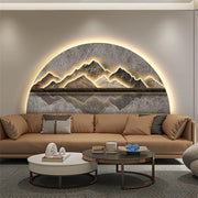 LED Mountain Landscape Wall Art 140x70cm 3D Light Decor