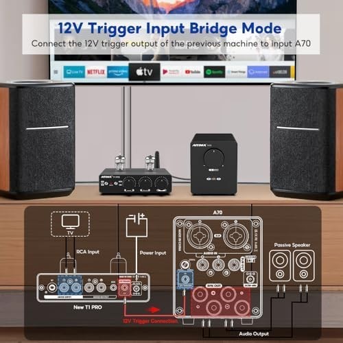 A70 Balanced Stereo Amplifier 300W x2 Class D 48V