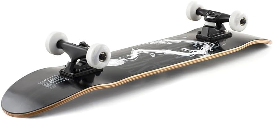 7.75in Maple Skateboard Complete Pro Pop Deck ABEC-5 Wheels Adults Kids Park