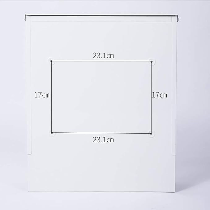 Lockable Wall Mounted Mailbox White – Weatherproof, Secure, Vintage Style