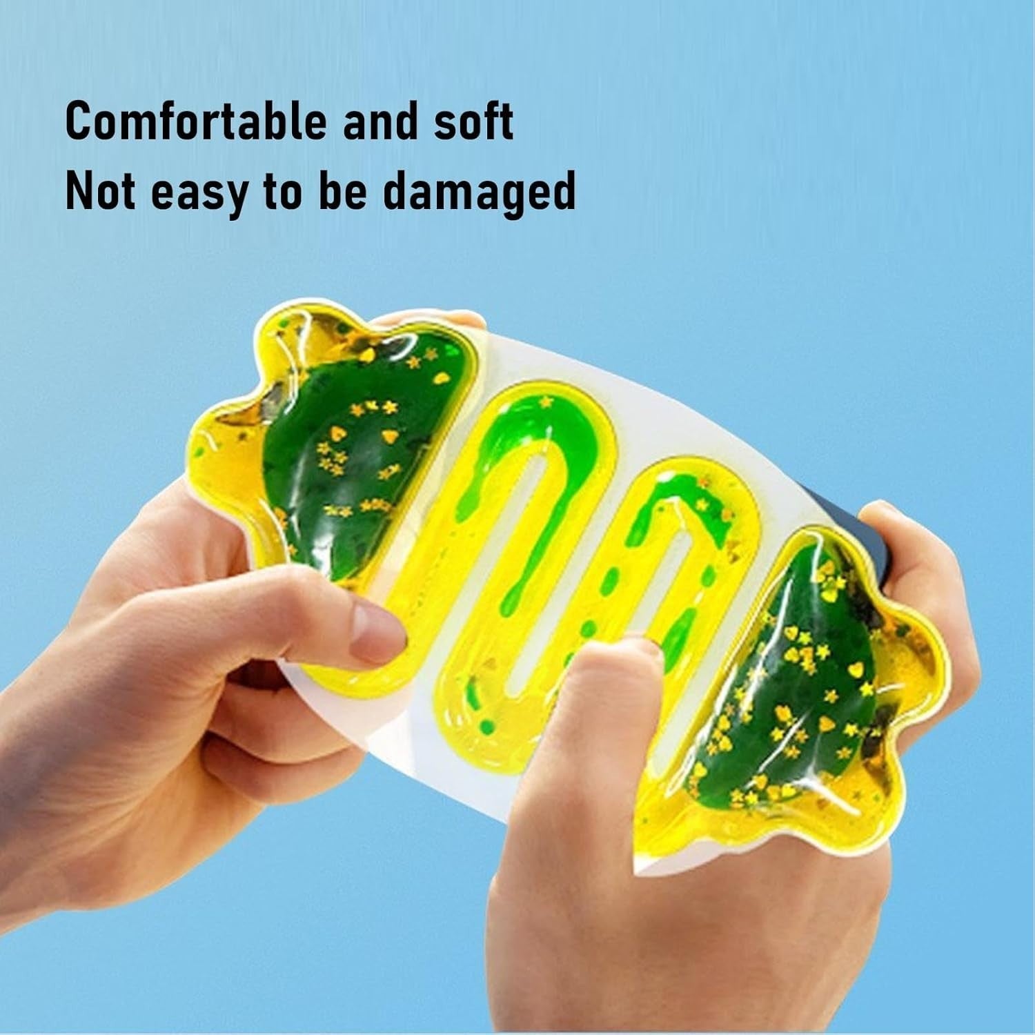 Liquid Motion Squeeze Tube Fidget Toy Glitter Stress Relief Sensory